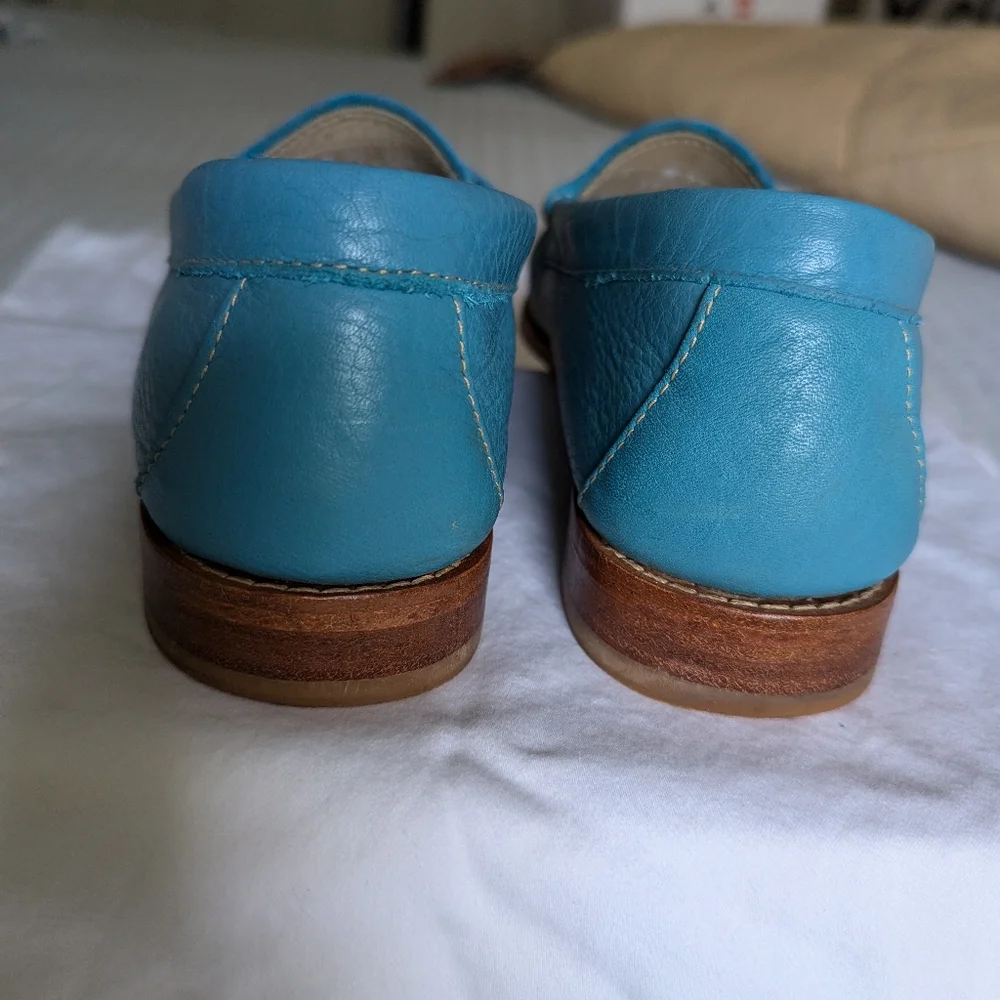 G.H. BASS Weejuns Penny Loafer teal size 8 - Picture 3 of 6